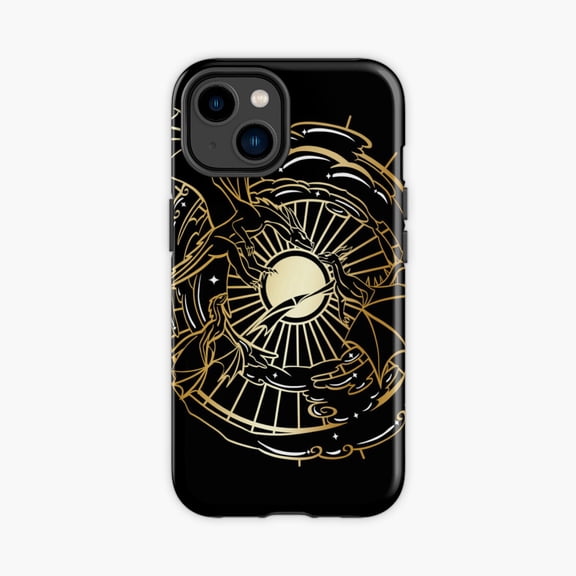Protective iPhone Case Fourth Wing Dragons Fantasy Design Phone Case IP16 Magnetic MagSafe Compatible
