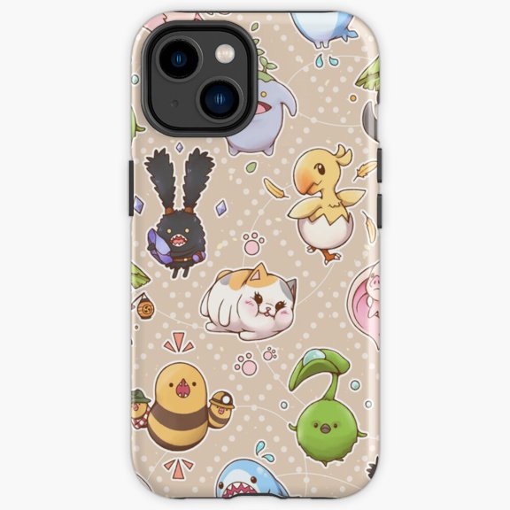Protective iPhone Case Friends Aplenty Cute Group Cartoon Animals Interaction Illustration Shield Phone Case IP13/14 Magnetic MagSafe Compatible