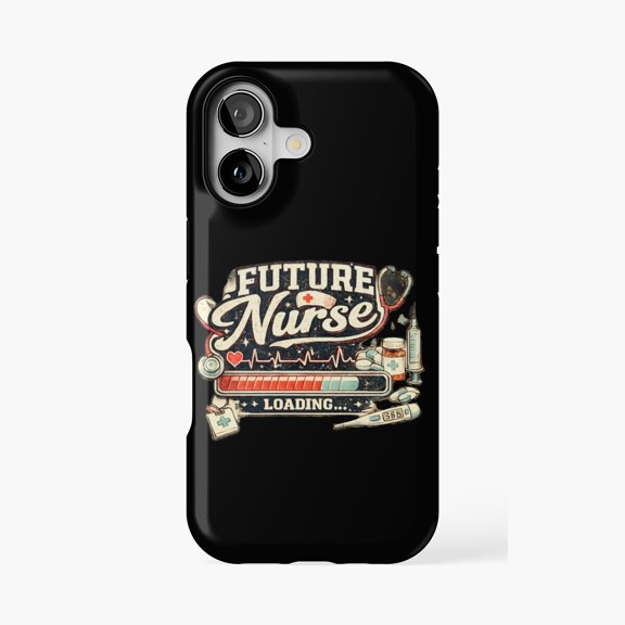 Protective iPhone Case Future Nurse Loading Medical Career Phone Case IP13/14 Magnetic MagSafe Compatible