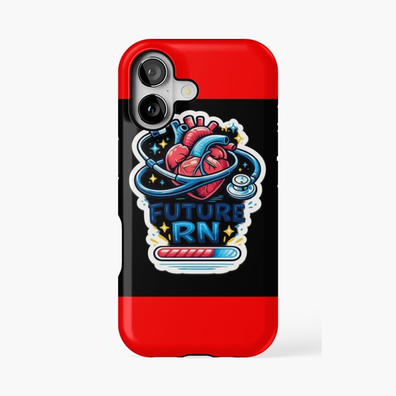 Protective iPhone Case Future RN Stethoscope Heart Medical Phone Case IP13/14 Magnetic MagSafe Compatible
