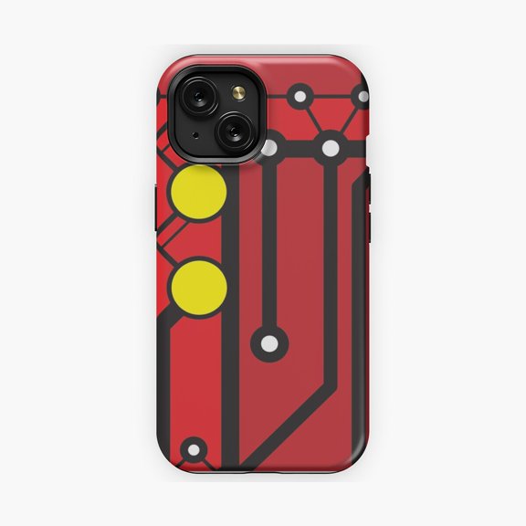 Protective iPhone Case Futuristic Artifact Tech Inspired Artwork Phone Case IP13/14 Magnetic MagSafe Compatible