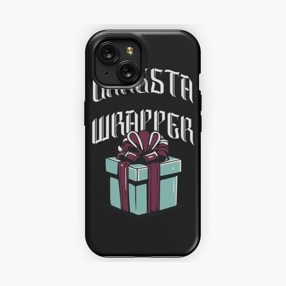 Protective iPhone Case Gangsta Wrapper Festive Quote Variant Phone Case Clever Master Rapper Slogan Guard IP13/14 Magnetic MagSafe Compatible