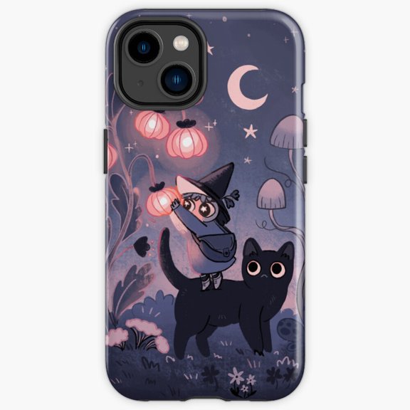 Protective iPhone Case Garden Of Magic Enchanted Forest Mystical Botanical Glow Shield IP13/14 Magnetic MagSafe Compatible