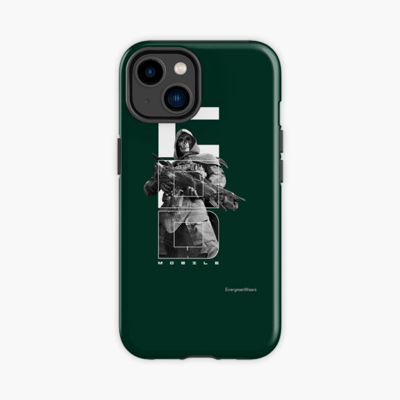 Protective iPhone Case Ghost Azrael Futuristic Art Phone Case IP13/14 Magnetic MagSafe Compatible
