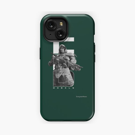 Protective iPhone Case Ghost Azrael Futuristic Phone Case Sci Fi Aesthetic IP13/14 Magnetic MagSafe Compatible