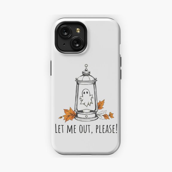 Protective iPhone Case Ghost in Lantern Phone Case Unique Mystical Illustration IP15 Magnetic MagSafe Compatible