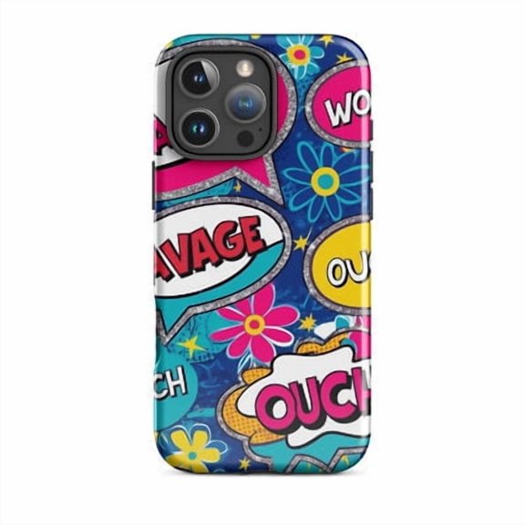 Protective iPhone Case Glamour Bubbles Version 2 Dual Layer Glossy Modern Durable Smartphone Cover IP16 Magnetic MagSafe Compatible