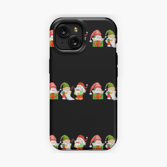 Protective iPhone Case Gnomes Cartoon Book Inspired Festive Phone Case Playful Tomte Novel Story Guard IP13/14 Magnetic MagSafe Compatible