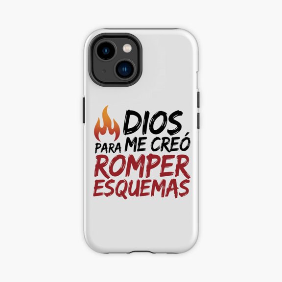 Protective iPhone Case God Created Me To Break The Mold Spanish Christian Faith Design Phone Case IP13/14 Magnetic MagSafe Compatible