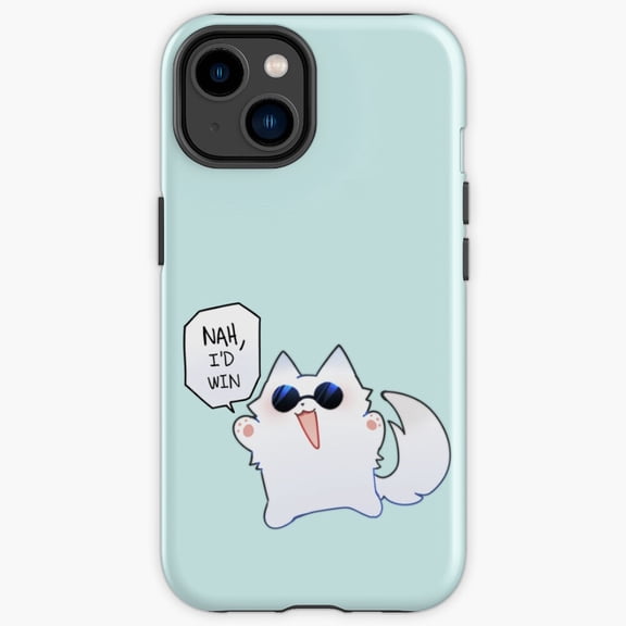 Protective iPhone Case Gojo Cat Sorcerer Jujutsu Blindfold Feline Character Shield IP16 Magnetic MagSafe Compatible