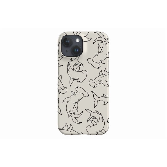 Protective iPhone Case Hammerhead Shark Scatter Ocean Off White Predator Cover IP15 Magnetic MagSafe Compatible