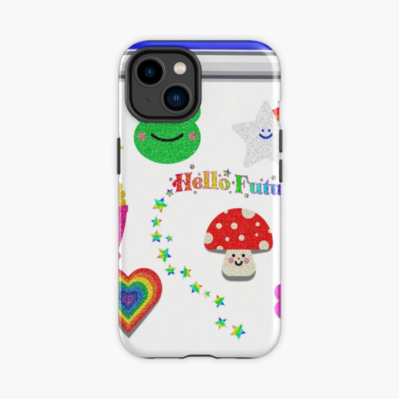 Protective iPhone Case Hello Future Typography Phone Case IP13/14 Magnetic MagSafe Compatible