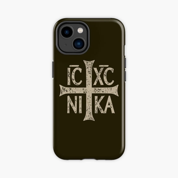 Protective iPhone Case IC XC NIKA Orthodox Cross Graphic Phone Case IP13/14 Magnetic MagSafe Compatible