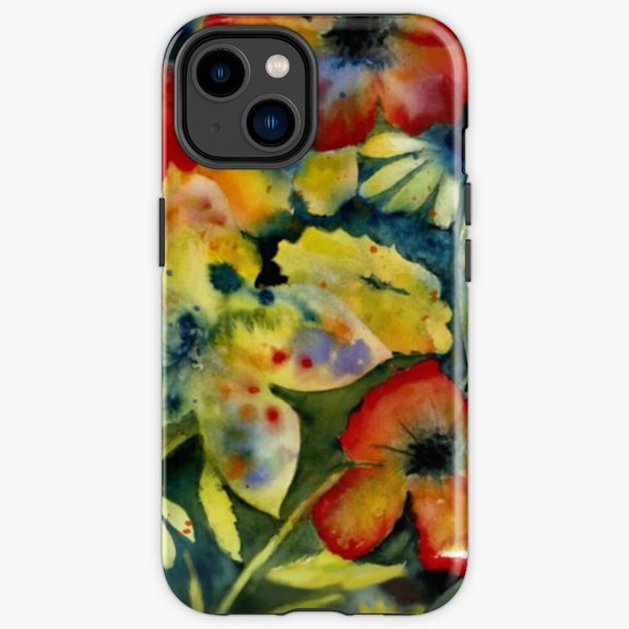 Protective iPhone Case Indie Folk Singer Guitarist Portrait Graphic Merchandise Heavy Duty Shockproof Hard Shell IP13/14 Magnetic MagSafe Compatible