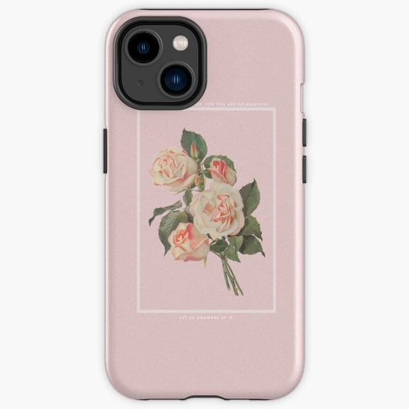 Protective iPhone Case Inspirational Music Lyrics Pop Band Silhouette Typo Phone Case IP16 Magnetic MagSafe Compatible