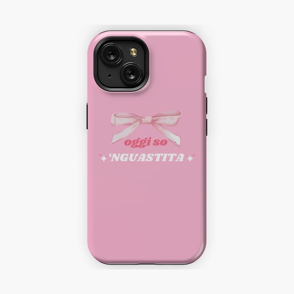 Protective iPhone Case Italian Quote Oggi So Nguastita Unique Vibe Phone Case IP13/14 Magnetic MagSafe Compatible