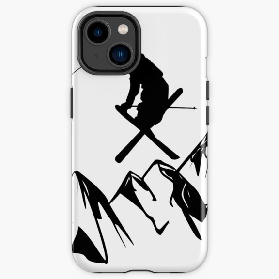Protective iPhone Case Jump Winter Sports Tournament Tournament Action Cover IP13/14 Magnetic MagSafe Compatible