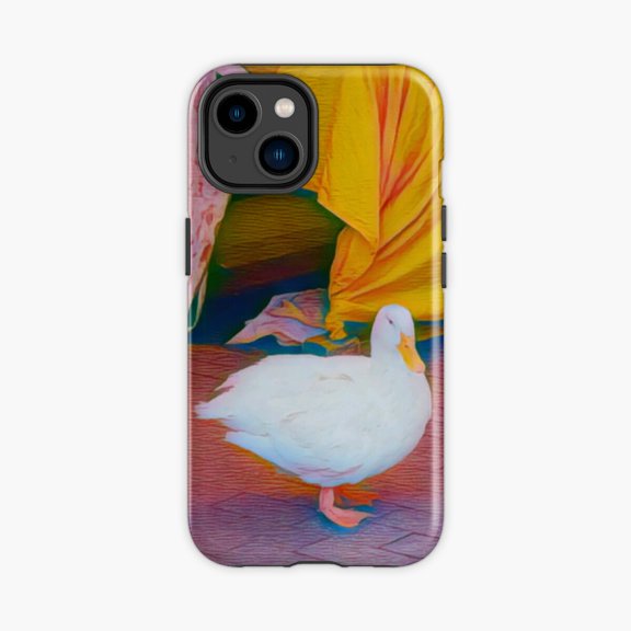 Protective iPhone Case Just A Goose Animal Design Phone Case IP13/14 Magnetic MagSafe Compatible