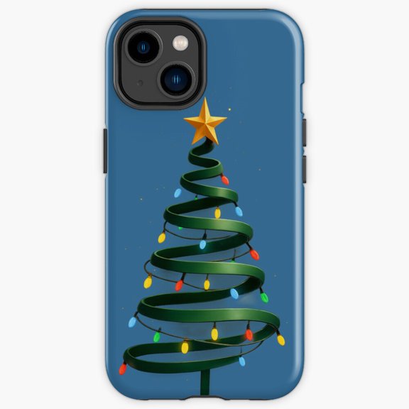 Protective iPhone Case Just A Winter Tree Minimalist Clean Line Graphic Shield IP15 Magnetic MagSafe Compatible