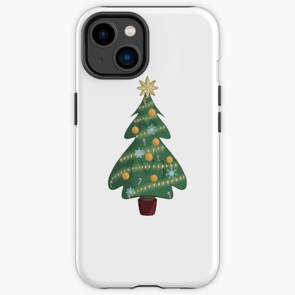 Protective iPhone Case Just A Winter Tree Minimalist Clean Line Graphic Shield Variant IP13/14 Magnetic MagSafe Compatible