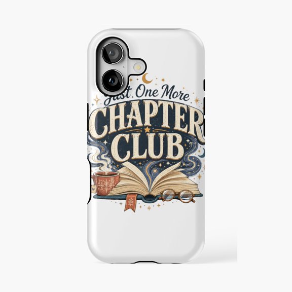Protective iPhone Case Just One More Chapter Club Reading Design Phone Case IP13/14 Magnetic MagSafe Compatible