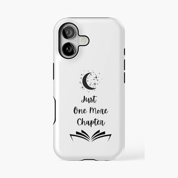 Protective iPhone Case Just One More Chapter Reading Design Phone Case IP16 Magnetic MagSafe Compatible