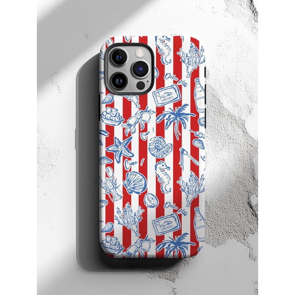 Protective iPhone Case La Dolce Vita Coastal Phone Case Italian Ocean Design IP15 Magnetic MagSafe Compatible