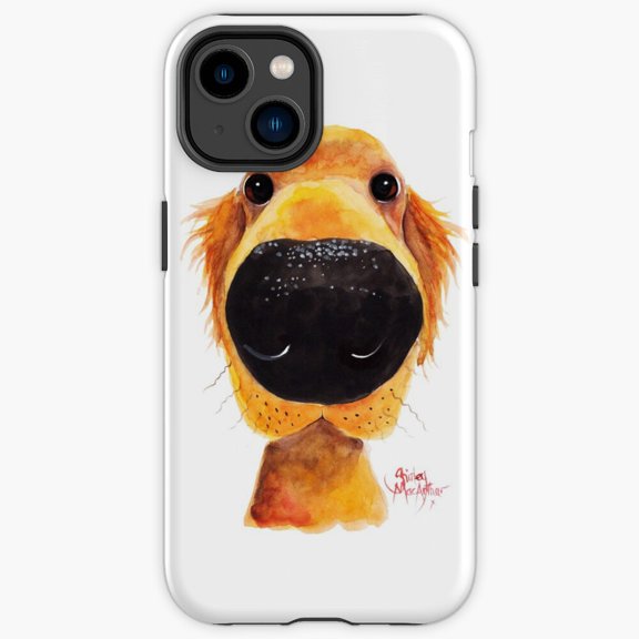 Protective iPhone Case Labrador Golden Retriever Nosey Dog Royal Portrait Shield IP13/14 Magnetic MagSafe Compatible