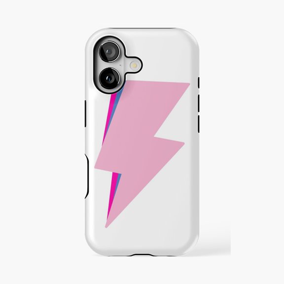 Protective iPhone Case Layered Lightning Bolt Retro Phone Case IP13/14 Magnetic MagSafe Compatible