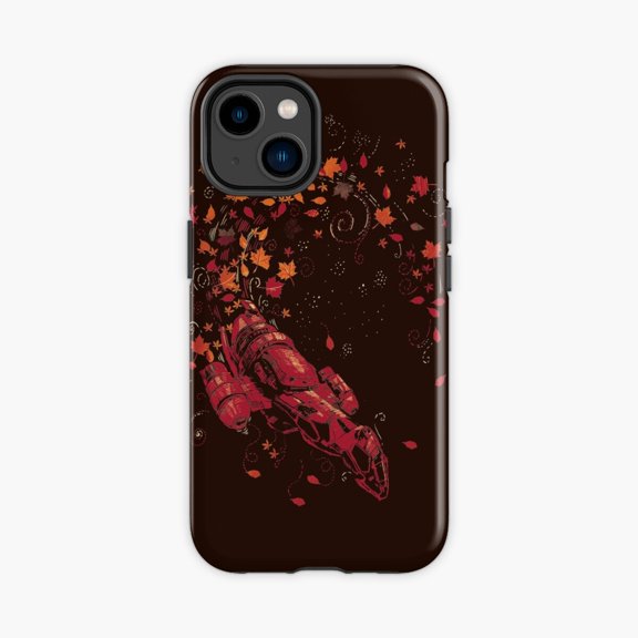 Protective iPhone Case Leaf On The Wind Autumn Design Phone Case IP15 Magnetic MagSafe Compatible