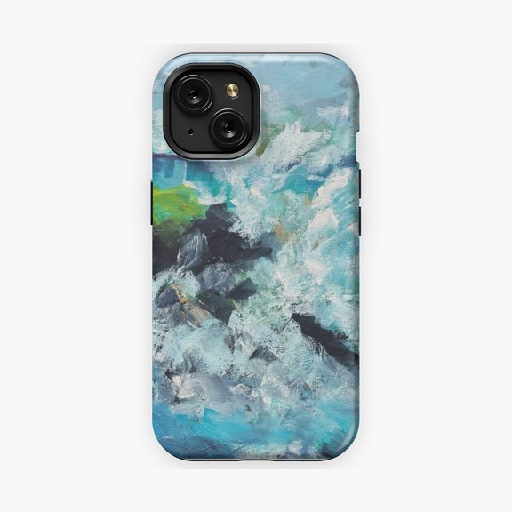 Protective iPhone Case Let It Break Phone Case Bold Artistic Typography IP13/14 Magnetic MagSafe Compatible