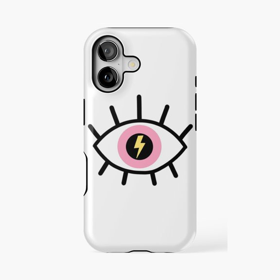 Protective iPhone Case Lightning Bolt Eye Phone Case IP13/14 Magnetic MagSafe Compatible