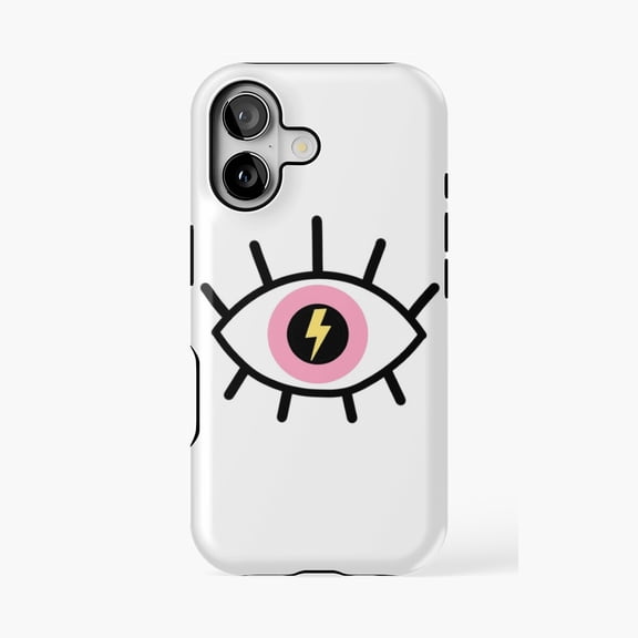 Protective iPhone Case Lightning Bolt Eye Phone Case IP16 Magnetic MagSafe Compatible