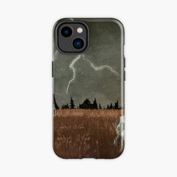 Protective iPhone Case Lightning Strike Storm Design Phone Case IP15 Magnetic MagSafe Compatible