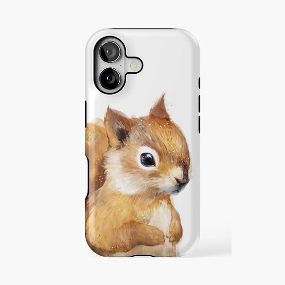 Protective iPhone Case Little Squirrel Animal Design Phone Case IP16 Magnetic MagSafe Compatible