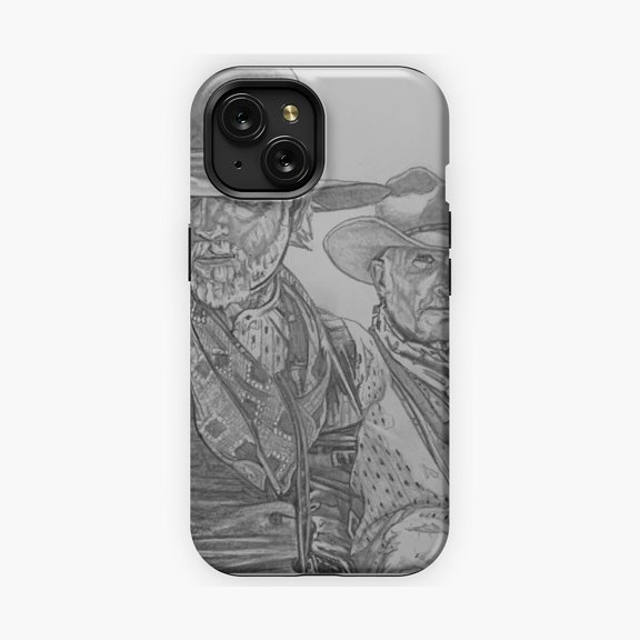 Protective iPhone Case Lonesome Western Rider Inspired Character Phone Case Nomad Frontier Hero Shell IP13/14 Magnetic MagSafe Compatible