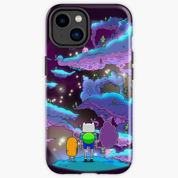 Protective iPhone Case Lumpy Space Outer Pastel Purple Cartoon Clouds Cover IP13/14 Magnetic MagSafe Compatible