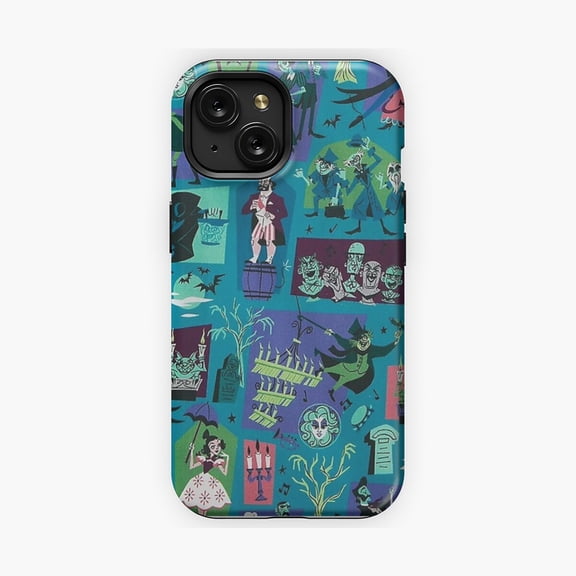 Protective iPhone Case Magic Mansion Phone Case with Haunted House Fantasy Scene Spellbound Castle IP16 Magnetic MagSafe Compatible