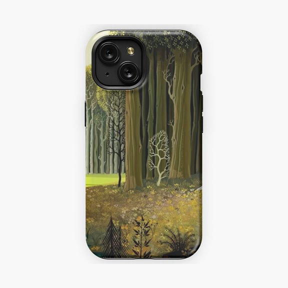 Protective iPhone Case Magic Realism Inspired Stylized Artwork Phone Case IP13/14 Magnetic MagSafe Compatible