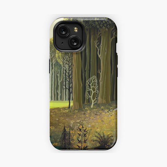 Protective iPhone Case Magic Realism Inspired Stylized Artwork Phone Case IP16 Magnetic MagSafe Compatible