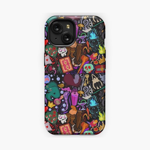 Protective iPhone Case Magical Villains Fantasy Character Artwork Phone Case IP16 Magnetic MagSafe Compatible