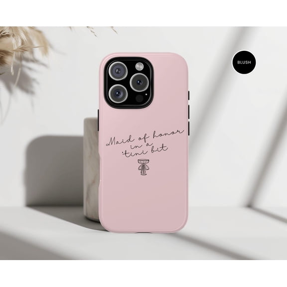 Protective iPhone Case Maid of Honor Proposal Phone Case Bridal Party Wedding Cover Layout IP13 Pro Magnetic MagSafe Compatible