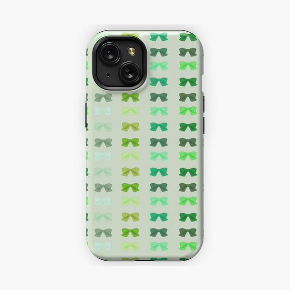 Protective iPhone Case Monochrome Green Sheet Minimalist Style Abstract Graphic Phone Case IP16 Magnetic MagSafe Compatible