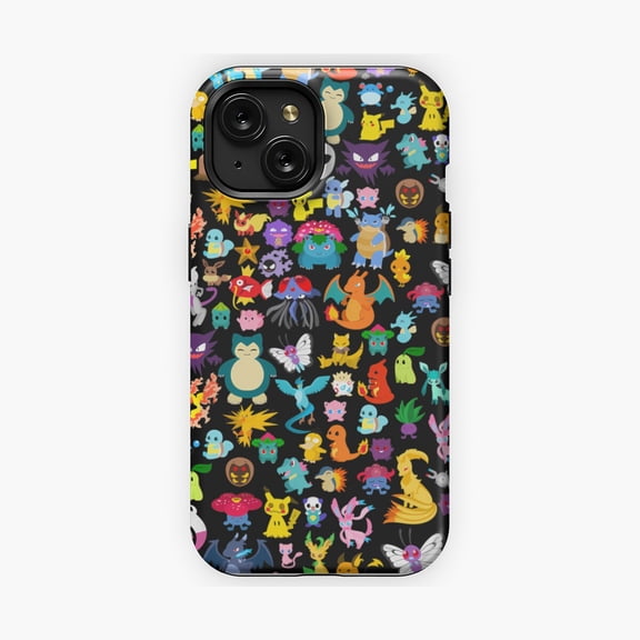 Protective iPhone Case Monsters Collection Phone Case Playful Art Style IP15 Pro Magnetic MagSafe Compatible