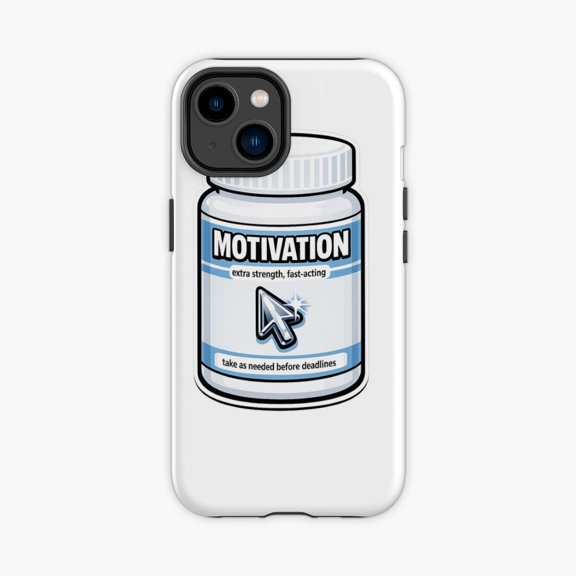 Protective iPhone Case Motivational Bottle Chrome Cursor Phone Case IP16 Magnetic MagSafe Compatible