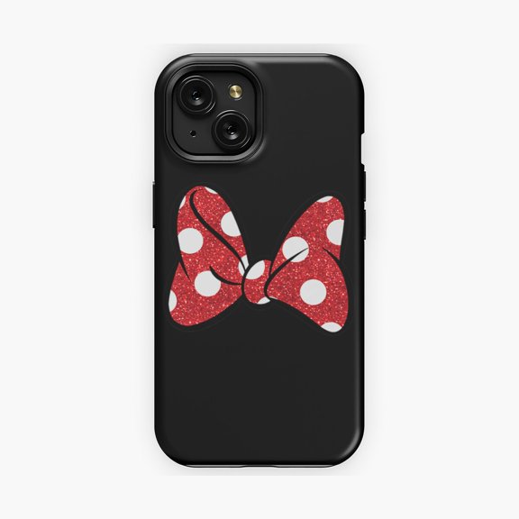 Protective iPhone Case Mouse Big Bow Phone Case Unique Style Design IP15 Magnetic MagSafe Compatible