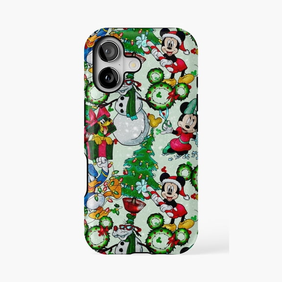Protective iPhone Case Mouse Friends Christmas Design Phone Case IP13/14 Magnetic MagSafe Compatible