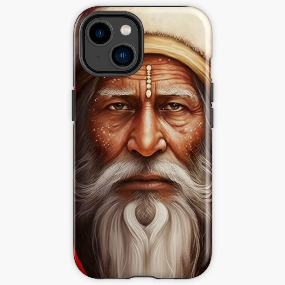 Protective iPhone Case Multicultural Santa Three Elegant Non Traditional Portrait Shield IP13/14 Magnetic MagSafe Compatible