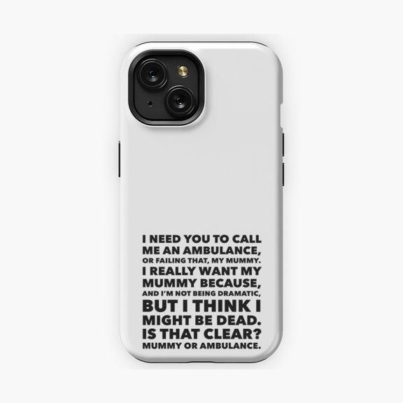 Protective iPhone Case Mummy Or Ambulance Creative Graphic Artwork Phone Case Emergency Room Nurse Joke Cover IP13/14 Magnetic MagSafe Compatible