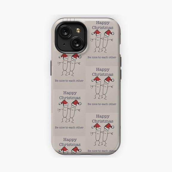 Protective iPhone Case Be Nice To Each Other Inspirational Quote Phone Case Universal Kindness Message Typography Shield IP16 Magnetic MagSafe Compatible